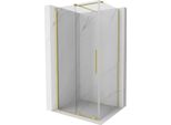 Mexen Velar Cabina Doccia Scorrevole 100 X 85 Cm, Trasparente, Oro Spazzolato - 871-100-085-01-55
