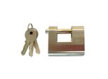 Serratura A Chiave Edm Di Sicurezza In Ottone (6 X 5,3 X 2,55 Cm)