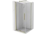 Mexen Velar Cabina Doccia Scorrevole 90 X 90 Cm, Trasparente, Oro - 871-090-090-01-50