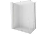 Mexen Velar Cabina Doccia Scorrevole 150 X 90 Cm, Brina, Nichel Spazzolato - 871-150-090-31-97