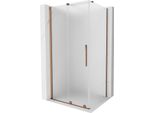 Mexen Velar Cabina Doccia Scorrevole 120 X 100 Cm, Smerigliato, Oro Rosa - 871-120-100-31-60