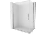 Mexen Velar Cabina Doccia Scorrevole 130 X 70 Cm, Ghiaccio, Cromo - 871-130-070-31-01