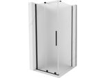 Mexen Velar Cabina Doccia Scorrevole 90 X 90 Cm, Ghiaccio, Nero - 871-090-090-31-70