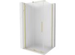 Mexen Velar Cabina Doccia Scorrevole 110 X 85 Cm, Ghiacciato, Oro Spazzolato - 871-110-085-31-55
