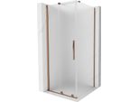 Mexen Velar Cabina Doccia Scorrevole 110 X 110 Cm, Brina, Oro Rosa - 871-110-110-31-60