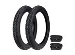 2X Pneumatici Veerubber VRM087 2.75-17 (2 3/4 X 17) 46J Tt + Camera D'aria