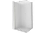 Mexen Velar Cabina Doccia Scorrevole 110 X 100 Cm, Smerigliata, Nichel Spazzolato - 871-110-100-31-97