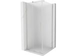 Mexen Velar Cabina Doccia Scorrevole 90 X 90 Cm, Brina, Nichel Spazzolato - 871-090-090-31-97
