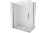 Mexen Velar Cabina Doccia Scorrevole 150 X 75 Cm, Satinato, Rame Spazzolato - 871-150-075-31-65