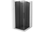 Mexen Velar Duo Cabina Doccia Scorrevole 80 X 80 Cm, Grafite, Gun Metal - 871-080-080-42-95