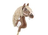 Cavallo Hobby Horse Large Premium - Western Iii Baio Con Criniera Chiara A3