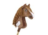 Cavallo Hobby Horse Large Premium - Western Ii Baio Con Criniera Marrone A3