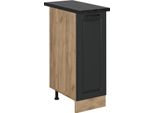 Vicco Armadio Cucina Dispensa Alto R-Line, 30 Cm , Pl Antracite, Antracite Casa Di Campagna/Quercia Dorata