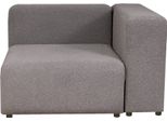 Modulo Divano 'Suldal' Elemento Angolare Con Bracciolo A Destra 110 X 109 X 68 Cm Tessuto Grigio