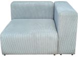 Modulo Divano 'Suldal' Elemento Angolare Con Bracciolo A Destra 110 X 109 X 68 Cm Cordino Azzurro
