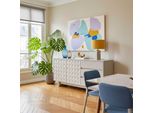 Credenza Moderna Rettangolare L160 Cm Beige - Oviala Octave