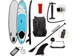 Set Di Tavole Da Surf Gonfiabili Stand Up Paddle Board / Blu Con Borsa, Pompa E Pagaia