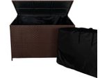 Scatola Per Cuscini In Rattan Grande 138Cm 582L Scatola Per Cuscini Da Giardino Scatola Da Giardino Per Esterni