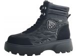 Blauer Usa Blanca, Stivali Stringati Da Donna In Nero, Misura 37