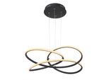 Globo Lighting LED Pendelleuchte "Panda", Schwarz, Leuchten, HäNgelampe/HäNgeleuchte/Wohnzimmer/Esstisch/Elegant, LED Pendelleuchte