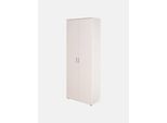 Dmora Armadio Multiuso 2 Ante Dmcilro 34X189H Cm Bianco, 2 Ante 6 Vani
