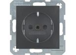 Berker 41231606 Presa Schuko Antracite, Opaca Berker B.3/B.7