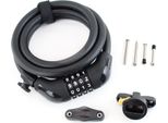 Contec Number.Cable.Lock.Powerloc 12 Mm X 185 Cm, Nero