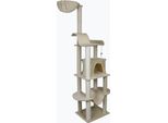 Tiragraffi Beige, Grigio - Mona - Con Cuccia, Tana, Amaca, Tiragraffi, Topolino Giocattolo, Colore: Beige