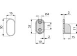 Emuca Kit Appendiabiti Ovali 1150 Mm E Supporti Finish Home