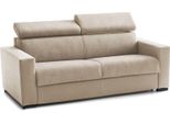 Talamo Italia Divano Letto 3 Posti Action 95X220 Cm Nero, Sfoderabile Contenitore Italy