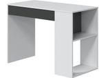Dmora Scrivania Attila 50X101X73H Cm Bianco, Modulabile Supporto Pc