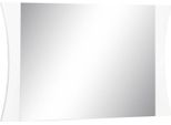 Dmora Specchio Frida 2X60H Cm Bianco Bianco Lucido, Materiale Struttura In Vetro Italy