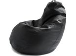 Talamo Italia Pouf Asino 70X70X110H Cm Nero, Nero Forma Sacco Italy