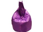 Talamo Italia Pouf Angillina 80X80X120H Cm Viola, Viola Forma Sacco Italy