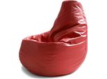 Talamo Italia Pouf Asino 70X70X110H Cm Rosso, Rosso Forma Sacco Italy