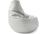 Talamo Italia Pouf Asino 70X70X110H Cm Bianco, Bianco Forma Sacco Italy