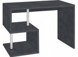 Dmora Scrivania Acan 50X100X78H Cm Grigio Ardesia, Modulabile Supporto Pc Italy