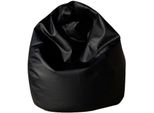 Talamo Italia Pouf Alez 70X70X110H Cm Nero, Nero Forma Sacco Italy
