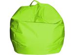 Talamo Italia Pouf Ascia 65X65X50H Cm Verde, Verde Forma Sacco Italy