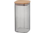 Vaso Kela Da 1,5 Litri In Vetro Nea Con Coperchio In Legno Di Faggio
