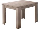 Dmora Tavolo Allungabile Airin 90X90X75H Cm Marrone Olmo Perla, 8 Posti Allungabile Italy