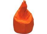 Talamo Italia Pouf Angillina 80X80X120H Cm Arancione, Arancione Forma Sacco Italy