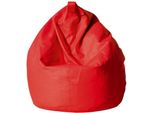 Talamo Italia Pouf Azelia 70X70X110H Cm Rosso, Rosso Forma Sacco Italy