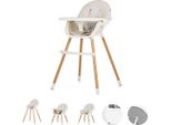 Chipolino Seggiolone Rio 2 In 1, Seggiolino Per Bambini Gambe Antiscivolo Imbracatura A 5 Punti Beige Bianco