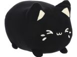 Aurora World Plush Toys Aurora, 14272, Tasty Peach Black Sesame Meowchi, 18 Cm, Peluche Ecologico, Nero