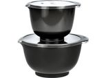 Set Di Ciotole Rosti 2 Pezzi Con Coperchio "Margrethe"" Nuovo Nero (Nero Carbone) 1,5+3,0L"