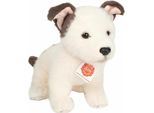 Teddy Hermann Hundewelpe Russell, Kuscheltier, Stofftier, PlüSchtier, Hund, Weiß Graubraun, 25 Cm, 919865