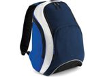 Bagbase - Zaino "Teamwear"" RW9506 (Taglia Unica) (Blu Scuro/Blu Royal/Bianco)"