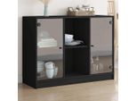 Vidaxl Credenza Nera 102X37X75,5 Cm Materiale A Base Di Legno