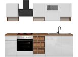 Dmora Cucina Completa Attiko Bianco Lucido, Modulabile Un Cassetto Italy